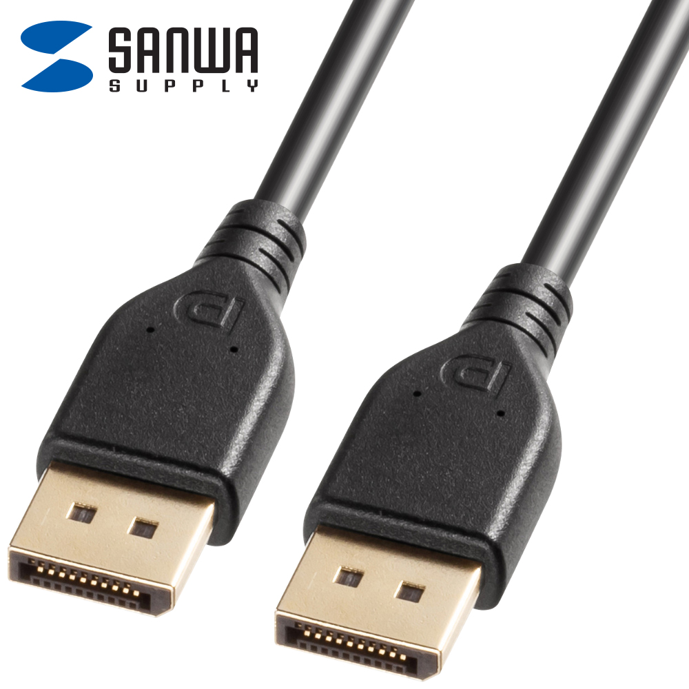 강원전자 산와서플라이 VESA 공식 인증 DisplayPort 2.1 DP40 케이블 1m KC-DP4010