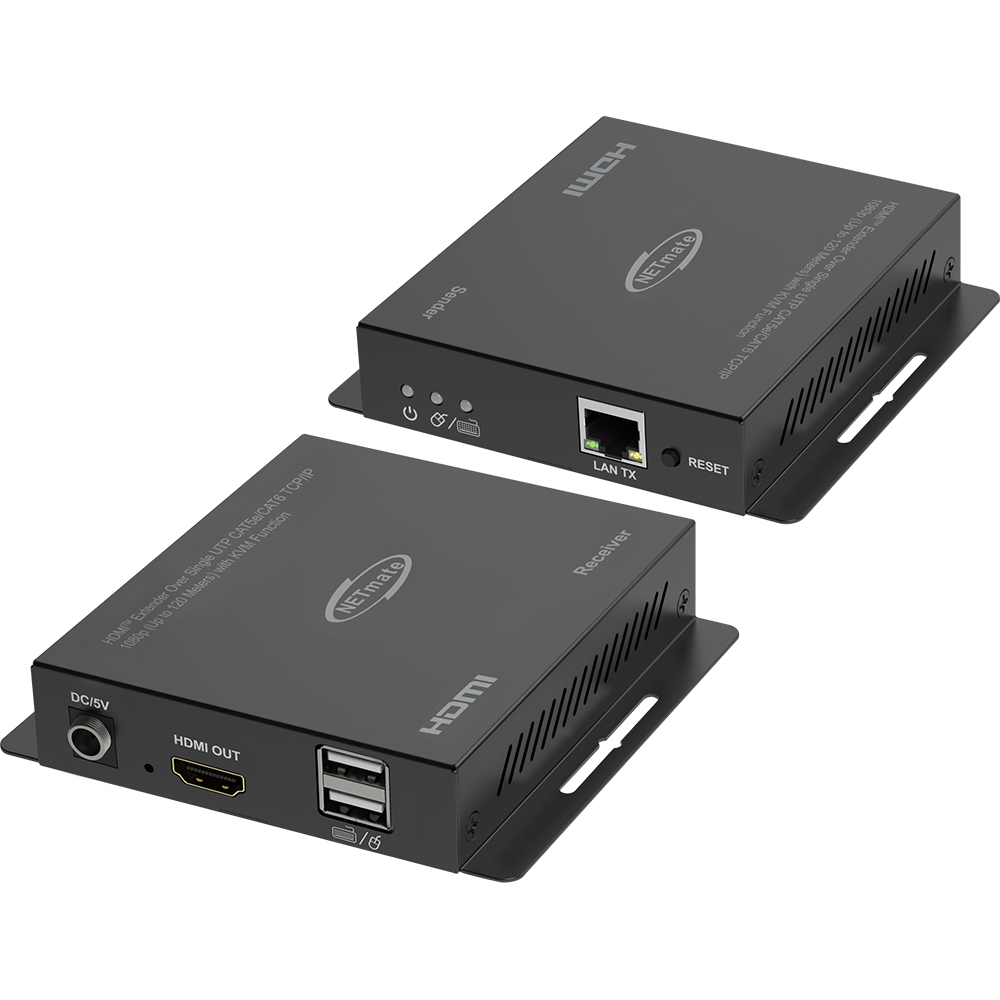 강원전자 넷메이트 HDMI KVM 익스텐더 (120m) NM-PHK180
