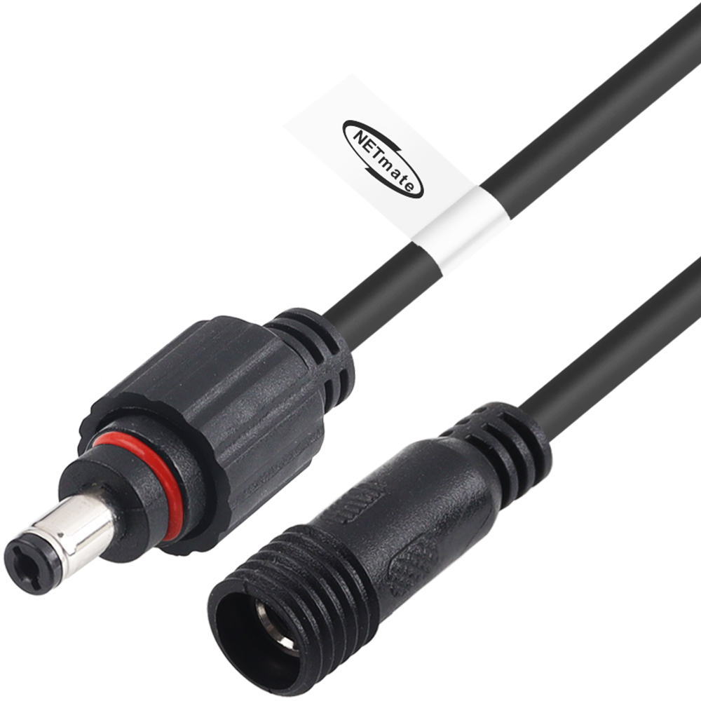 강원전자 넷메이트 방수형 고용량 DC 전원 연장 케이블 1.5m (5.5x2.1mm) NM-DP2115WP