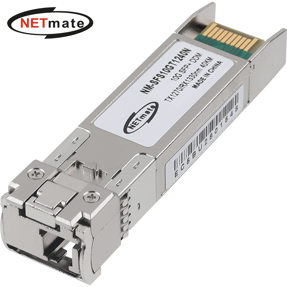 강원전자 넷메이트 10G 싱글모드 SFP+ BiDi 광 모듈(TX1270nm/RX1330nm/40km) NM-SFS10GT1240N