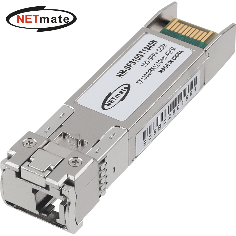 강원전자 넷메이트 10G 싱글모드 SFP+ BiDi 광 모듈(TX1330nm/RX1270nm/40km) NM-SFS10GT1340N