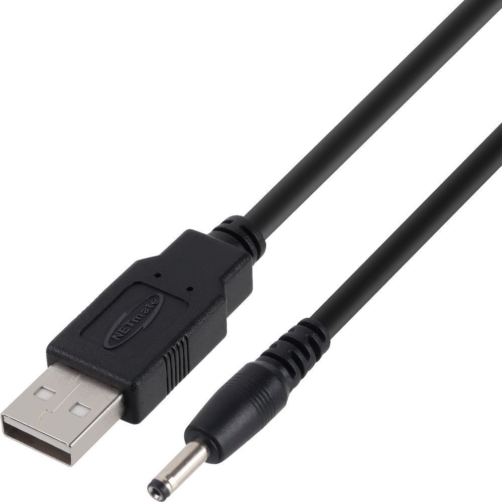 강원전자 넷메이트 USB 전원 케이블 1.5m (3.5x1.4mm/24W/블랙) NMC-UP141524B