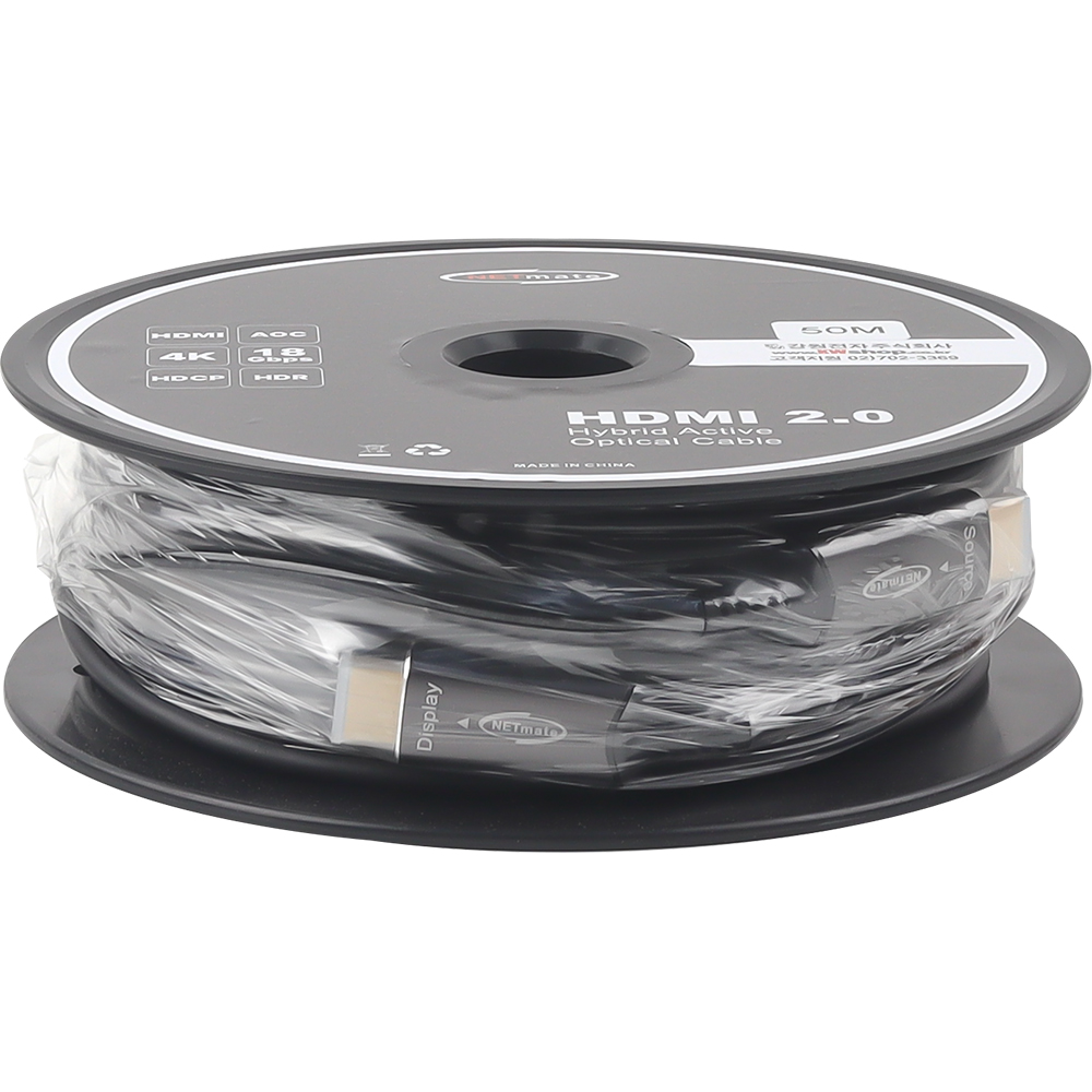 강원전자 넷메이트 HDMI2.0 Hybrid AOC 케이블 50m NM-HMA050
