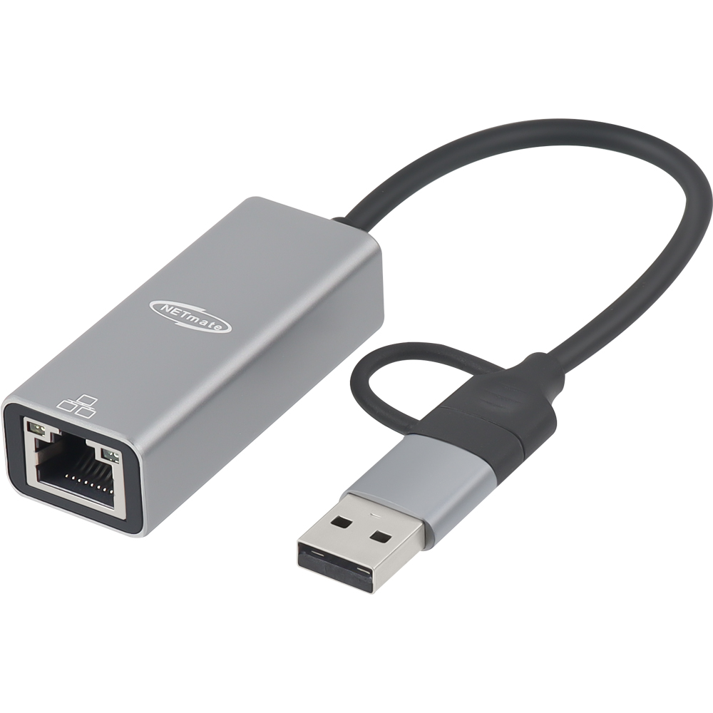 강원전자 넷메이트 USB2.0 2 in 1 랜카드 NM-ULCA100M