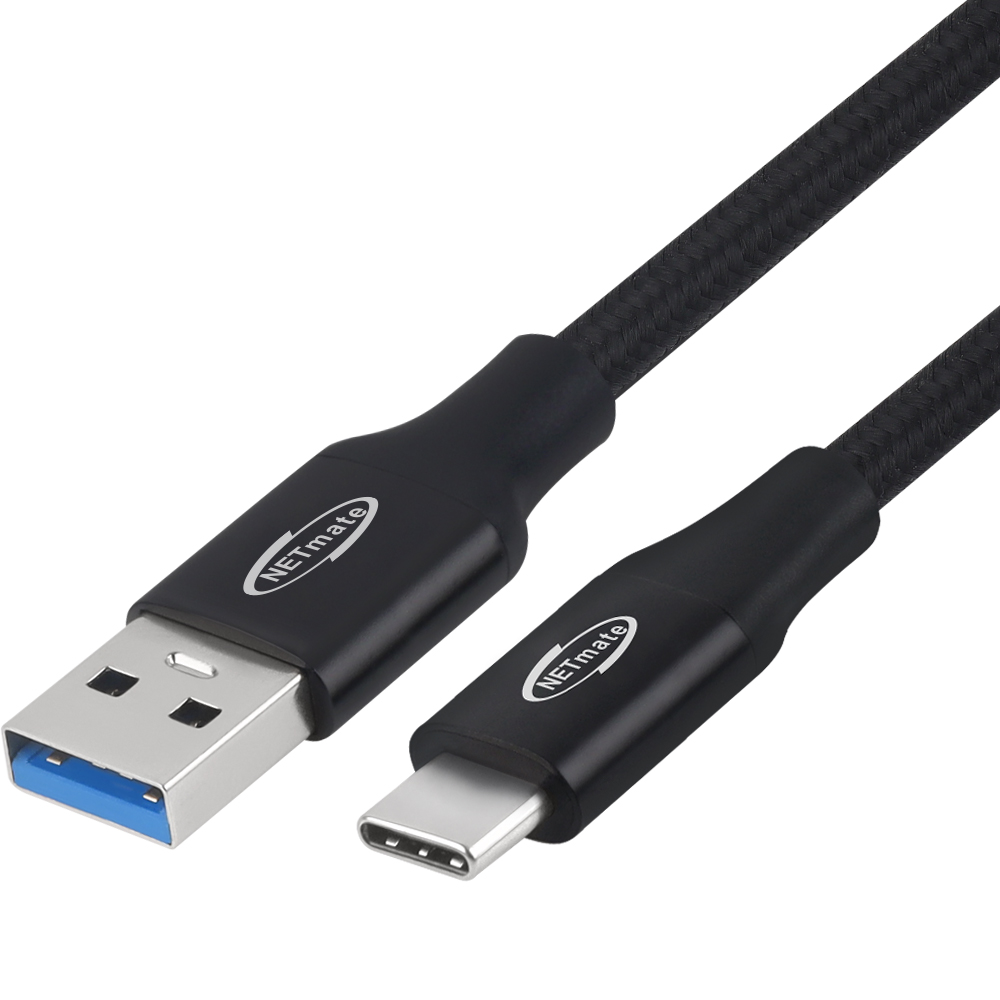 강원전자 넷메이트 USB3.2 Gen2 AM-CM 케이블 1m (블랙) NM-UAC301B