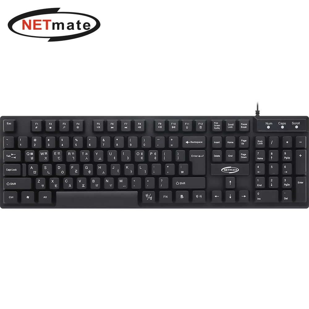 강원전자 넷메이트 멀티미디어 USB 유선 키보드 NM-KB04N