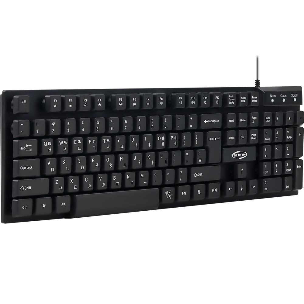 강원전자 넷메이트 멀티미디어 USB 유선 키보드 NM-KB04N