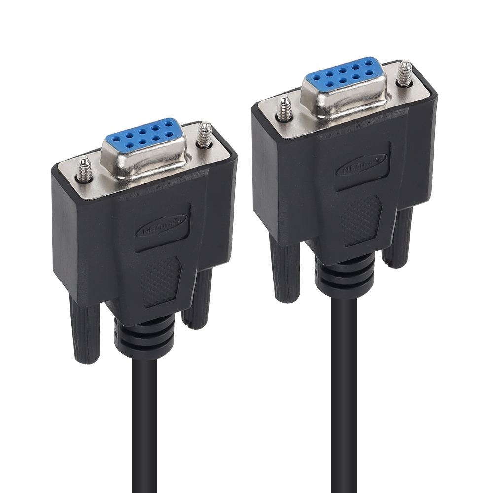 강원전자 넷메이트 9핀 F/F NULL MODEM 케이블 1.5m (블랙) NMC-SFF15B