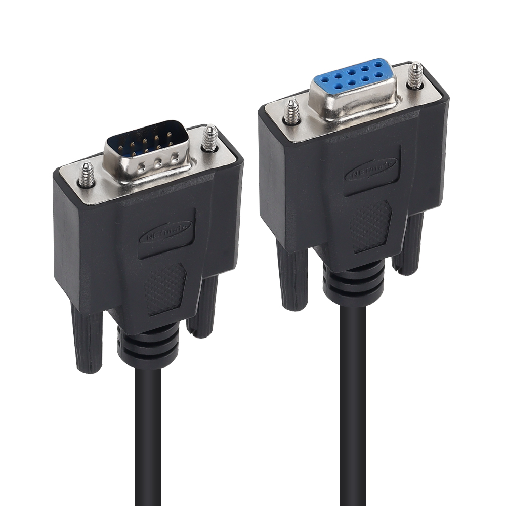 강원전자 넷메이트 9핀 M/F NULL MODEM 케이블 1.8m (블랙) NMC-SFM18B