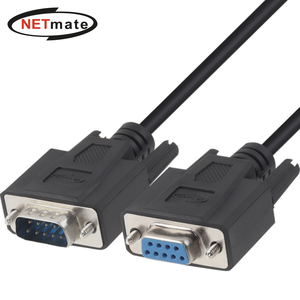 강원전자 넷메이트 9핀 M/F NULL MODEM 케이블 3m (블랙) NMC-SFM30B