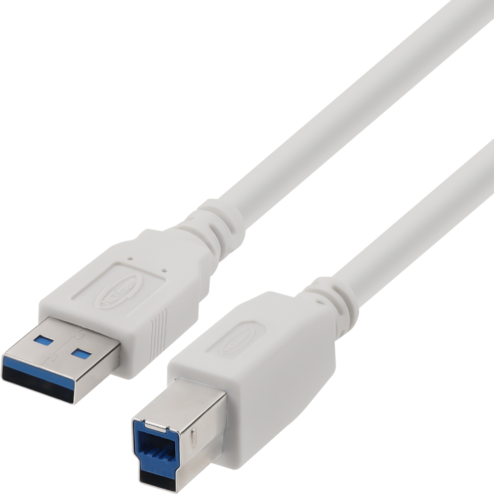 강원전자 넷메이트 USB3.0 AM-BM 케이블 2m (화이트) NM-TUB320