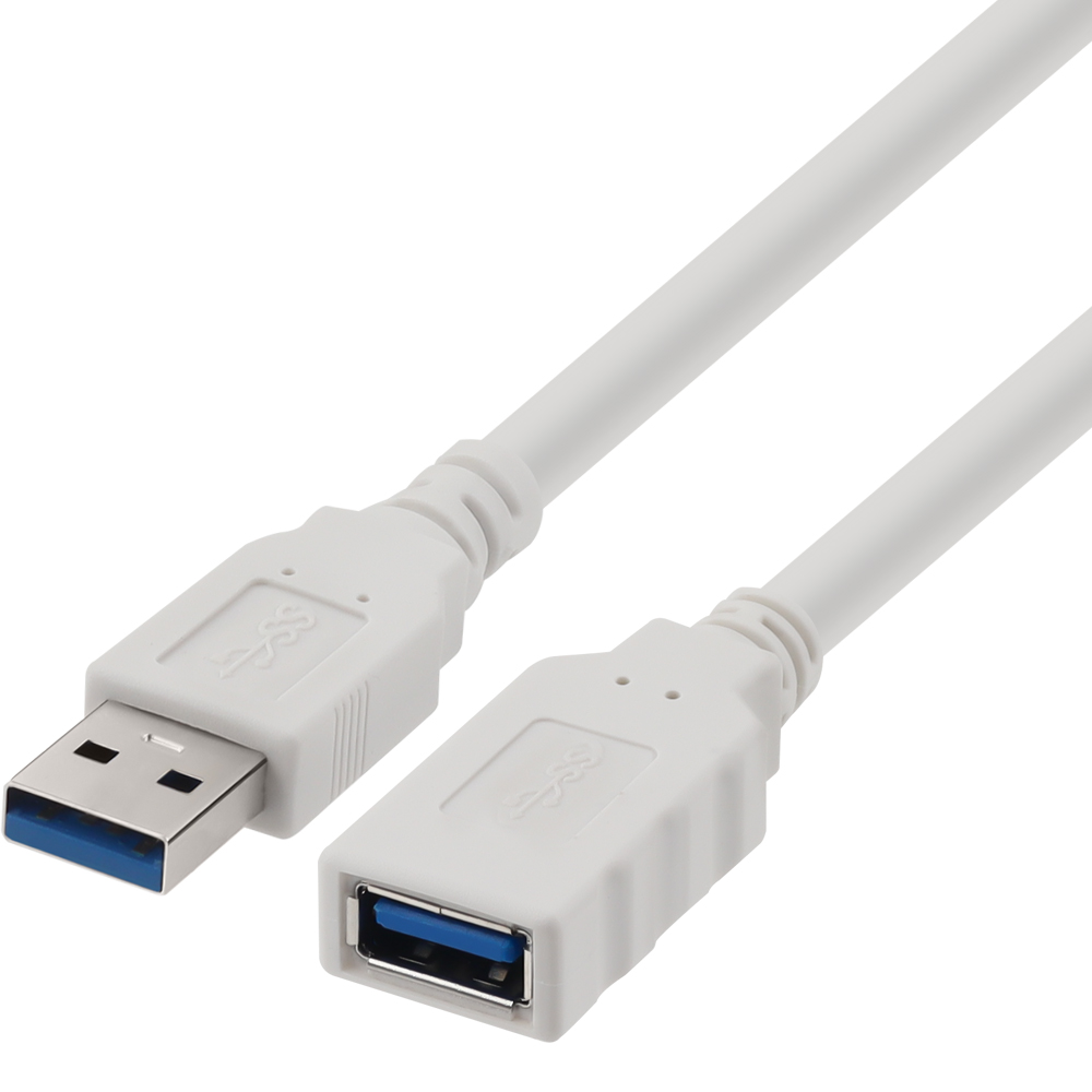 강원전자 넷메이트 USB3.0 연장 AM-AF 케이블 0.3m (화이트) NM-TUF303
