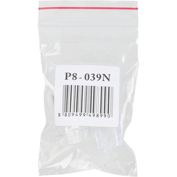 강원전자 플러그마스터 UTP CAT.6 RJ-45 8P8C 플러그&부트 P8-039N(낱개)