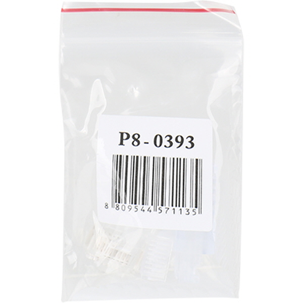 강원전자 플러그마스터 UTP CAT.6 RJ-45 8P8C 플러그&부트 - Three Prongs 핀 P8-0393(낱개)