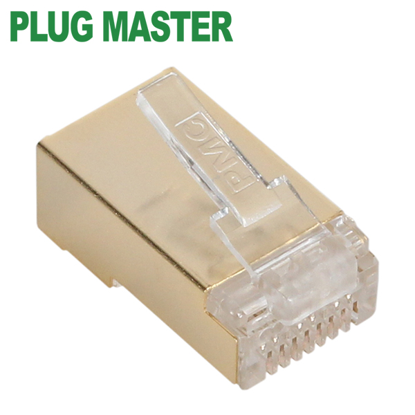 강원전자 플러그마스터 STP CAT.7/CAT.6A RJ-45 8P8C 플러그 - Three Prongs 핀 P8-0643(낱개)