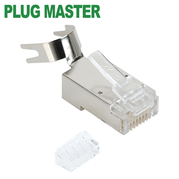 강원전자 플러그마스터 STP CAT.8 RJ-45 8P8C 플러그 - Three Prongs 핀 P8-069-9(낱개)