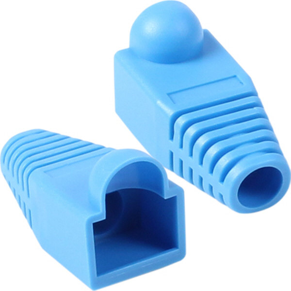 강원전자 플러그마스터 RJ-45 통부트(6mm/블루) NM-SR001BL(100개)