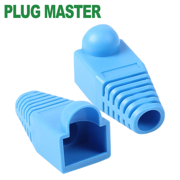 강원전자 플러그마스터 RJ-45 통부트(6mm/블루) NM-SR001BL(낱개)