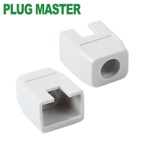 강원전자 플러그마스터 RJ-45 각부트(6mm/그레이) NM-SR003G(100개)