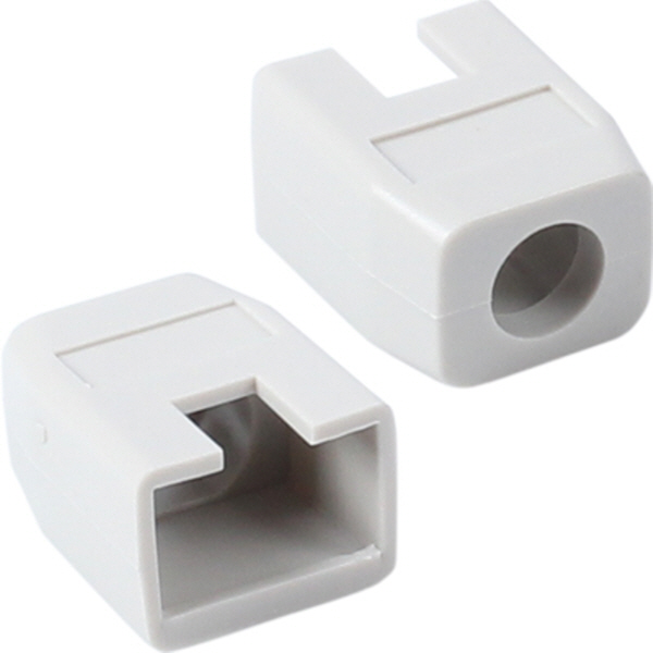 강원전자 플러그마스터 RJ-45 각부트(6mm/그레이) NM-SR003G(낱개)