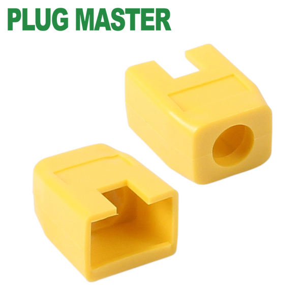 강원전자 플러그마스터 RJ-45 각부트(6mm/옐로우) NM-SR003Y(낱개)