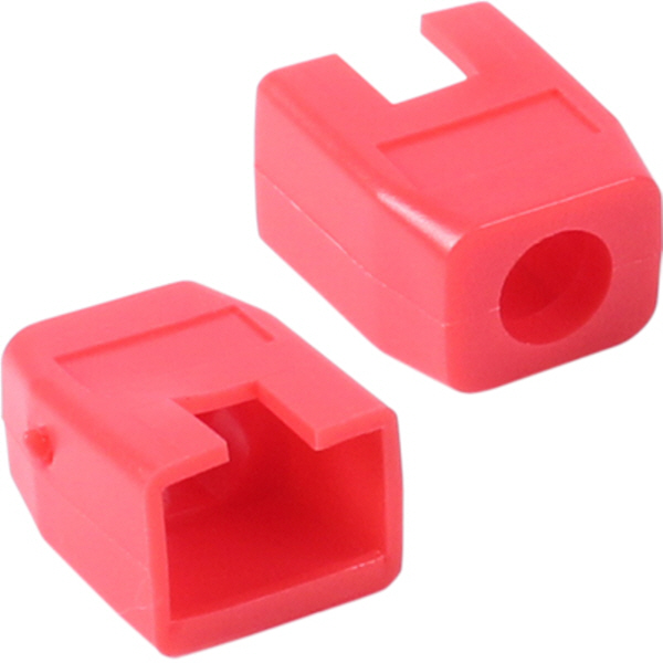 강원전자 플러그마스터 RJ-45 각부트(6mm/레드) NM-SR003R(낱개)