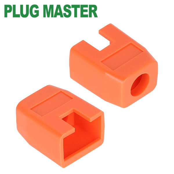 강원전자 플러그마스터 RJ-45 각부트(6mm/오렌지) NM-SR003YR(낱개)