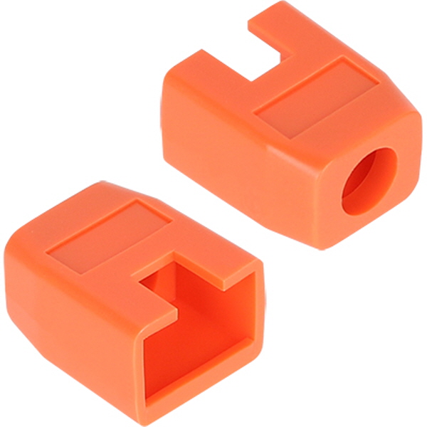 강원전자 플러그마스터 RJ-45 각부트(6mm/오렌지) NM-SR003YR(낱개)