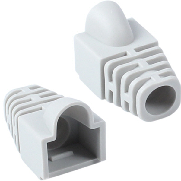 강원전자 플러그마스터 RJ-45 CAT.6 통부트(7mm/그레이) NM-SR007G(낱개)