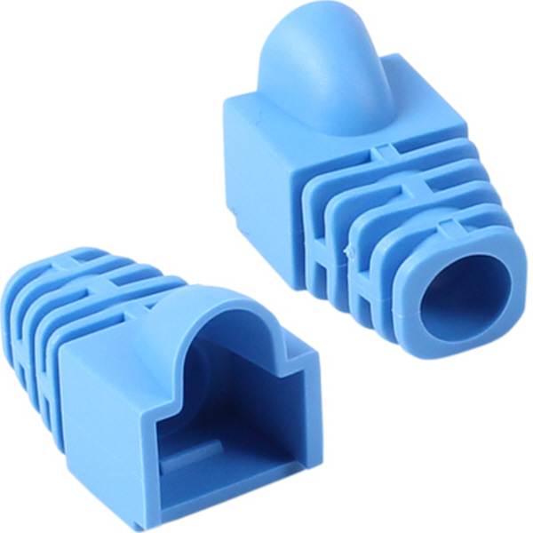강원전자 플러그마스터 RJ-45 CAT.6 통부트(7mm/블루) NM-SR007BL(낱개)