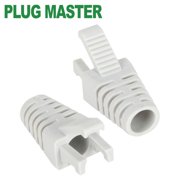 강원전자 플러그마스터 RJ-45 락(Lock) 부트(6mm/그레이) NM-SR008G(100개)