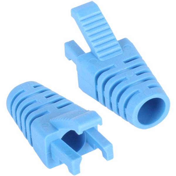 강원전자 플러그마스터 RJ-45 락(Lock) 부트(6mm/블루) NM-SR008BL(낱개)