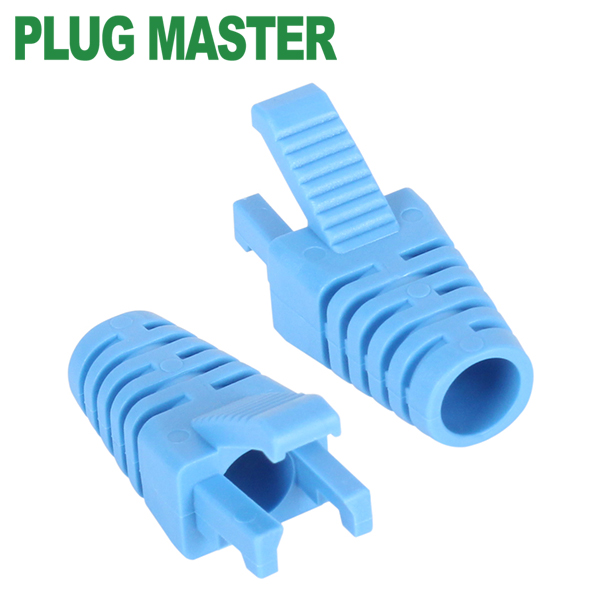 강원전자 플러그마스터 RJ-45 락(Lock) 부트(6mm/블루) NM-SR008BL(낱개)