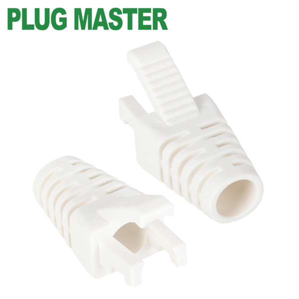 강원전자 플러그마스터 RJ-45 락(Lock) 부트(6mm/화이트) NM-SR008W(낱개)