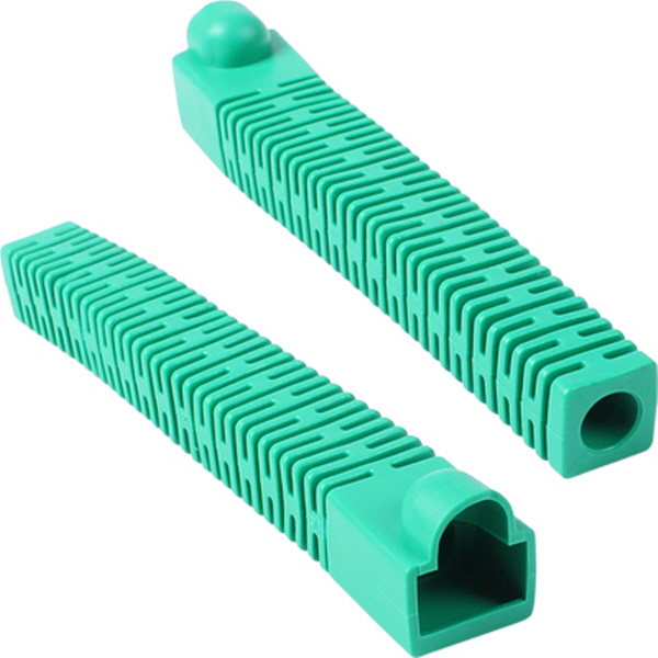 강원전자 플러그마스터 RJ-45 롱타입 통부트(6mm/그린) NM-SR013GR(낱개)