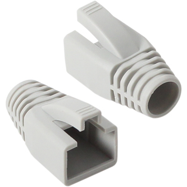 강원전자 플러그마스터 RJ-45 CAT.7/6A 통부트(8mm/그레이) NM-SR014G(100개)