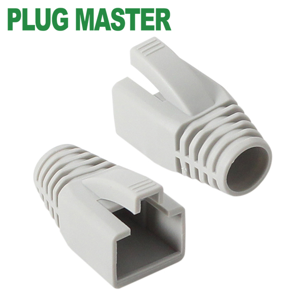 강원전자 플러그마스터 RJ-45 CAT.7/6A 통부트(8mm/그레이) NM-SR014G(낱개)