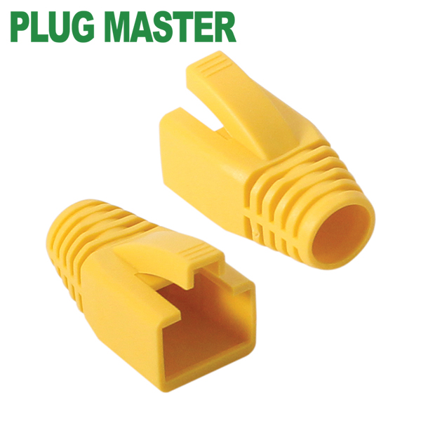 강원전자 플러그마스터 RJ-45 CAT.7/6A 통부트(8mm/옐로우) NM-SR014Y(낱개)