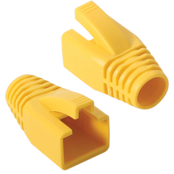 강원전자 플러그마스터 RJ-45 CAT.7/6A 통부트(8mm/옐로우) NM-SR014Y(낱개)