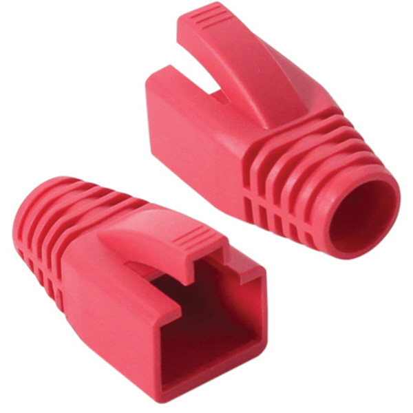 강원전자 플러그마스터 RJ-45 CAT.7/6A 통부트(8mm/레드) NM-SR014R(낱개)