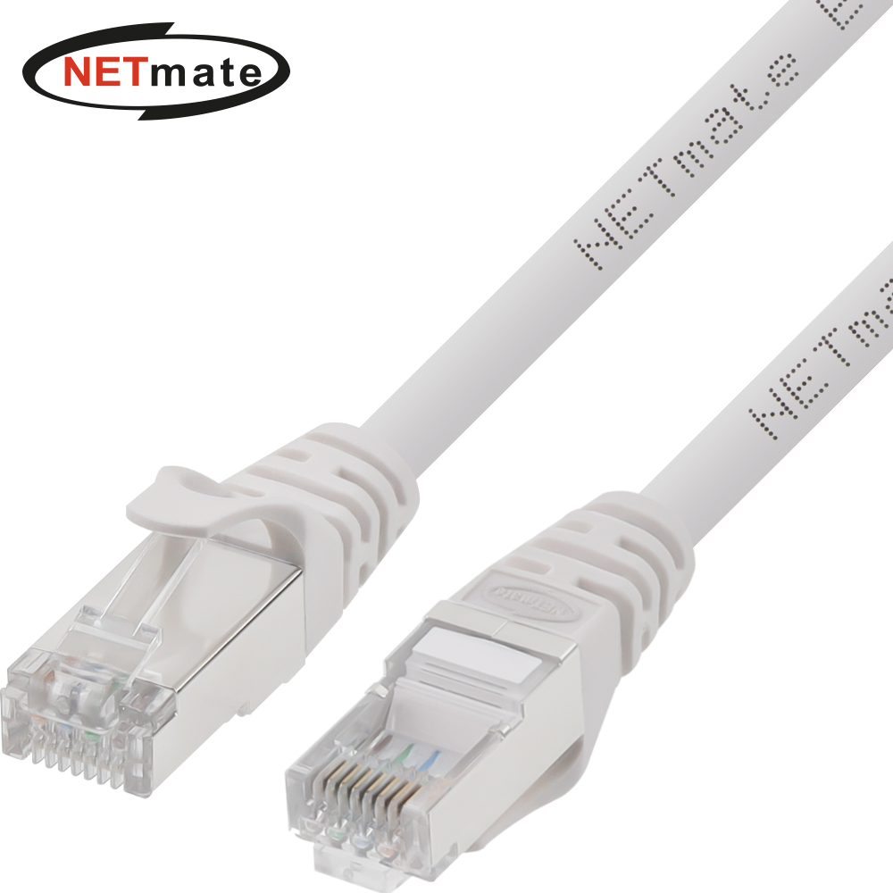 강원전자 넷메이트 CAT.7 SSTP 랜 케이블 3m (화이트) NM-TC703