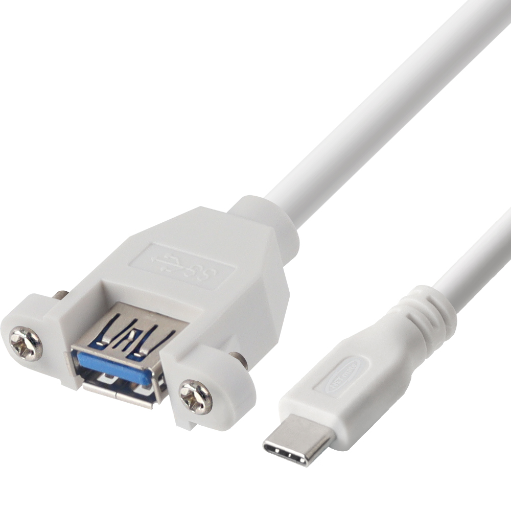 강원전자 넷메이트 USB3.0 연장 CM-AF 판넬형 케이블 1m (화이트) NM-UCF310SW