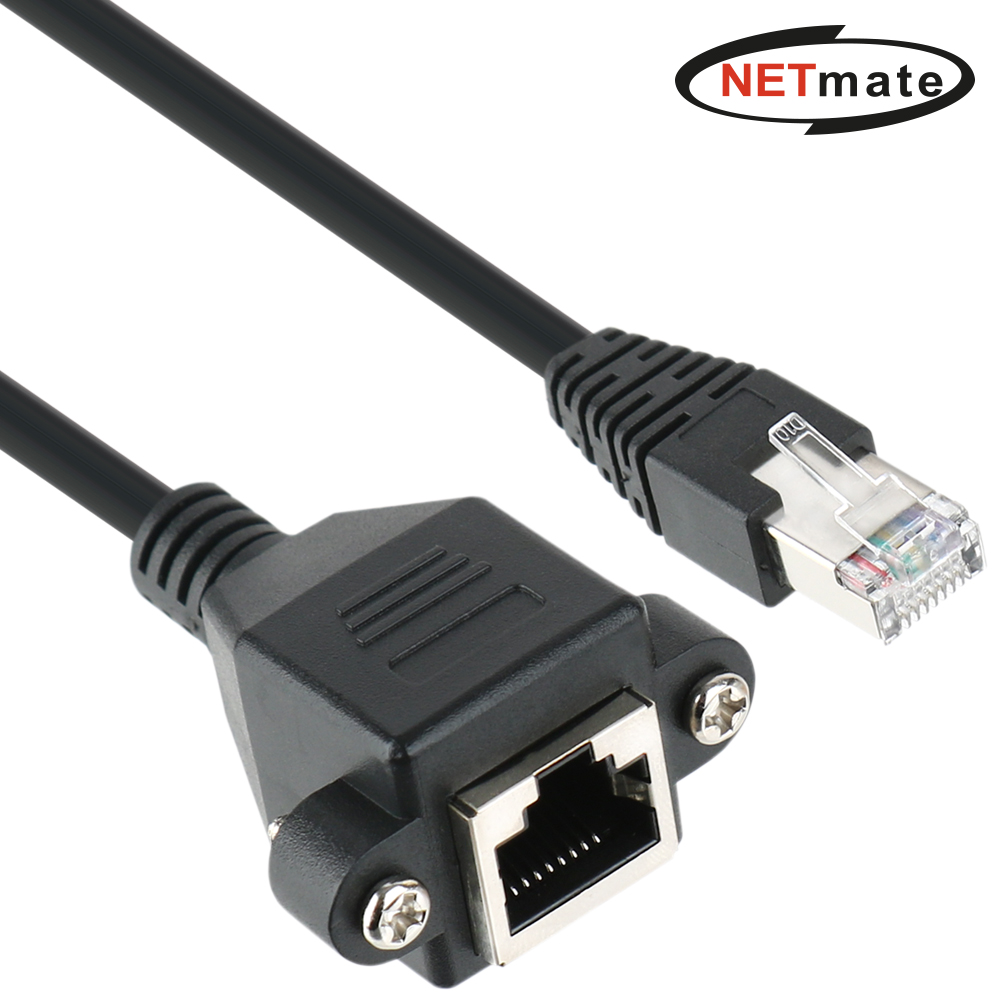 강원전자 넷메이트 CAT.6 SFTP 연장 판넬형 랜 케이블 3m NMC-U630FZ