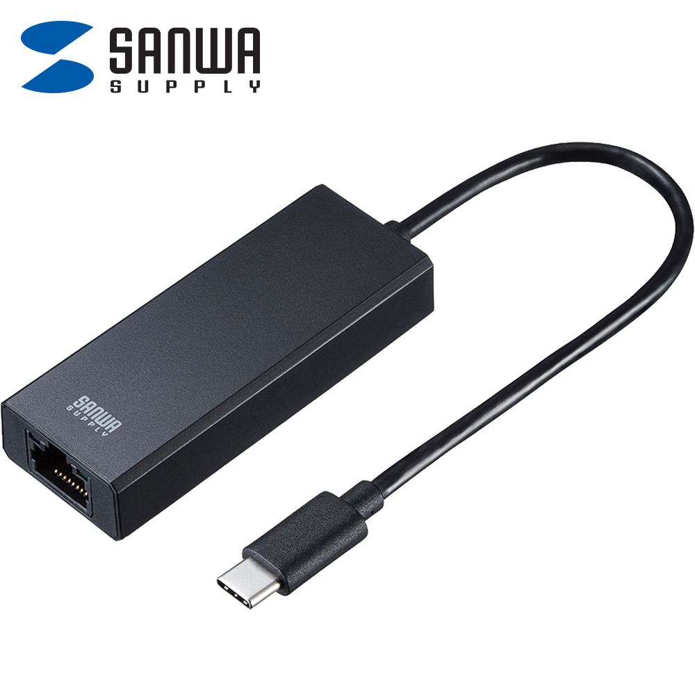 강원전자 산와서플라이 USB3.0 Type C 2.5G 랜카드 USB-CVLAN6BK