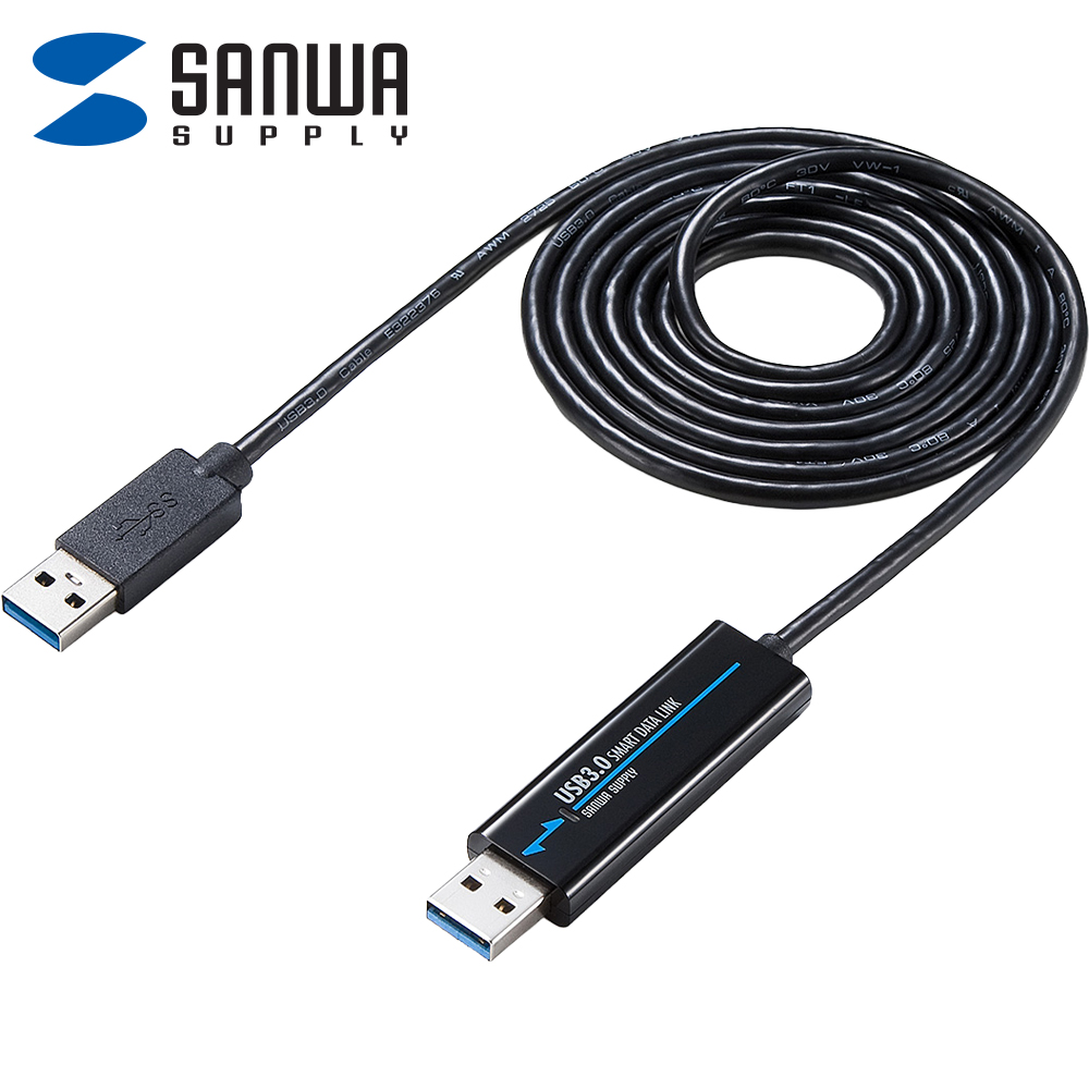 강원전자 산와서플라이 USB3.0 KM 데이터 통신 컨버터(키보드/마우스 공유) 500-USB033