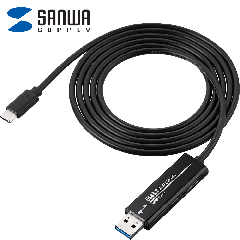 강원전자 산와서플라이 USB3.0 C타입 KM 데이터 통신 컨버터(키보드/마우스 공유) 500-USB070