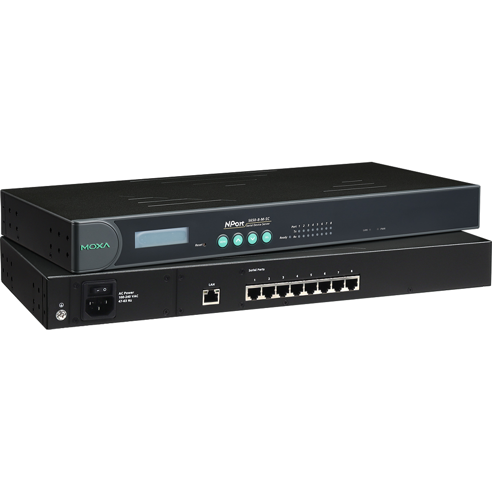 MOXA 8포트 RS232/422/485 디바이스 서버 NPort 5650-8