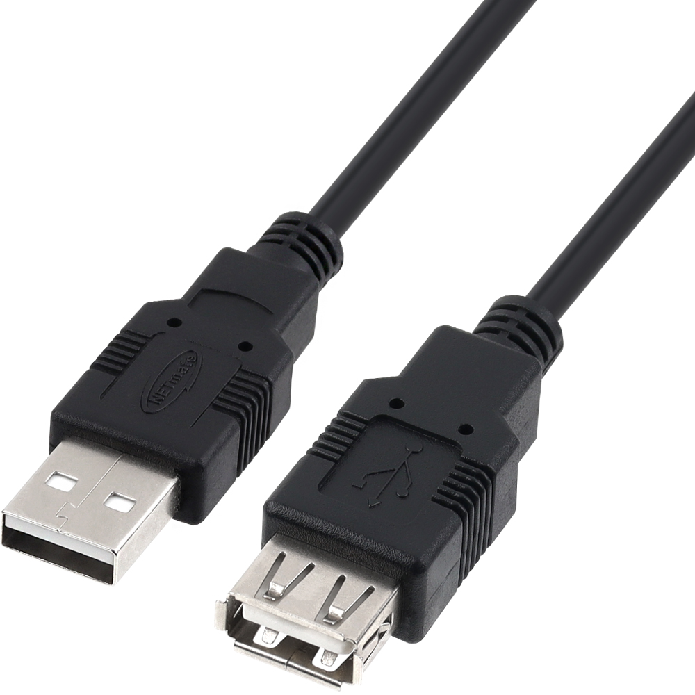 강원전자 넷메이트 USB2.0 연장 AM-AF 케이블 1.8m (블랙) NMC-UF218BK