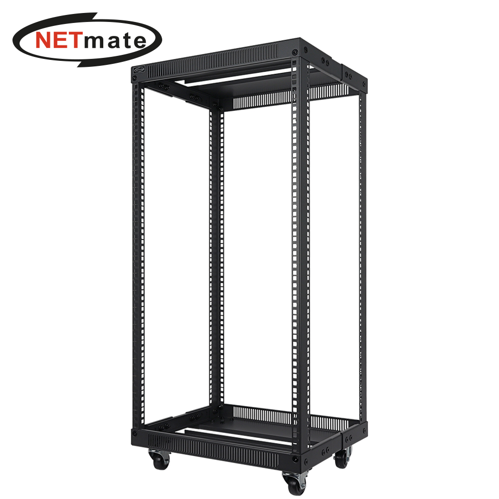 강원전자 넷메이트 조립식 오픈 허브랙, 블랙 NM-S1050FRB
