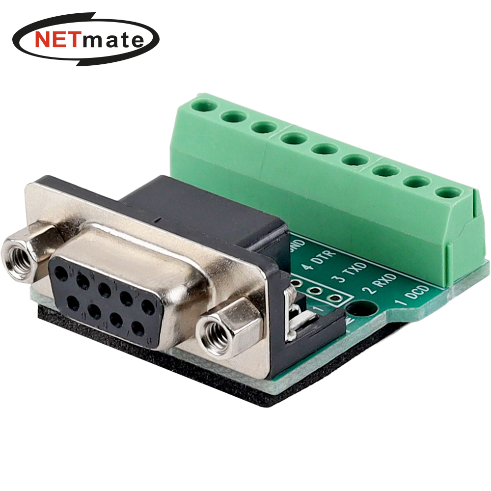 강원전자 넷메이트 DB9F / 9핀 터미널 블록 젠더 NM-DB9F04